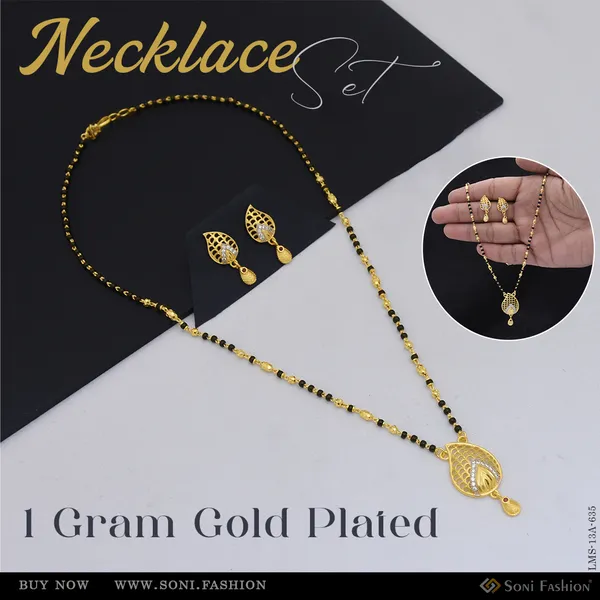 Latest_Design_Gold_Plated_Mangalsutra_Set_For_Women_Style_A635