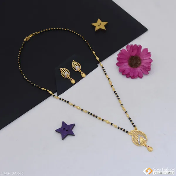 Latest_Design_Gold_Plated_Mangalsutra_Set_For_Women_Style_A635