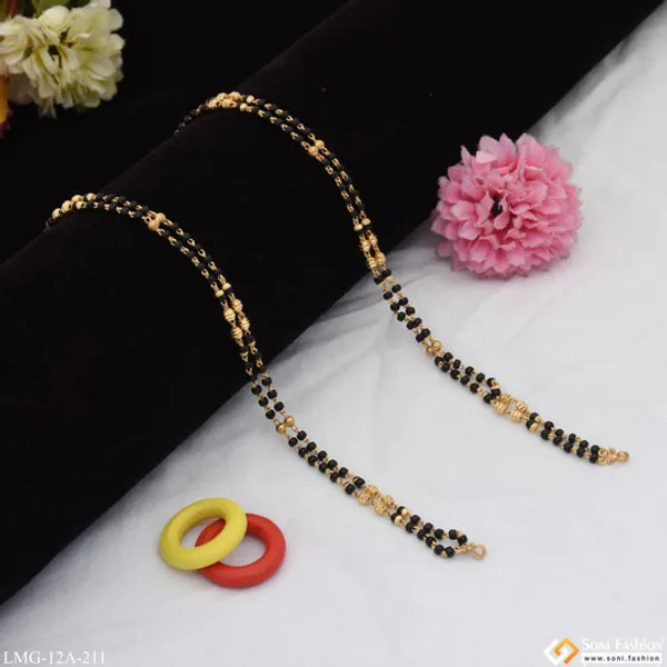 1_Gram_Gold_Plated_2_Line_Latest_Design_Mangalsutra_Dori_For_Women_Style_A211