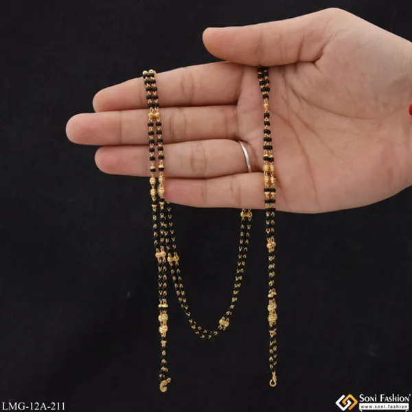 1_Gram_Gold_Plated_2_Line_Latest_Design_Mangalsutra_Dori_For_Women_Style_A211
