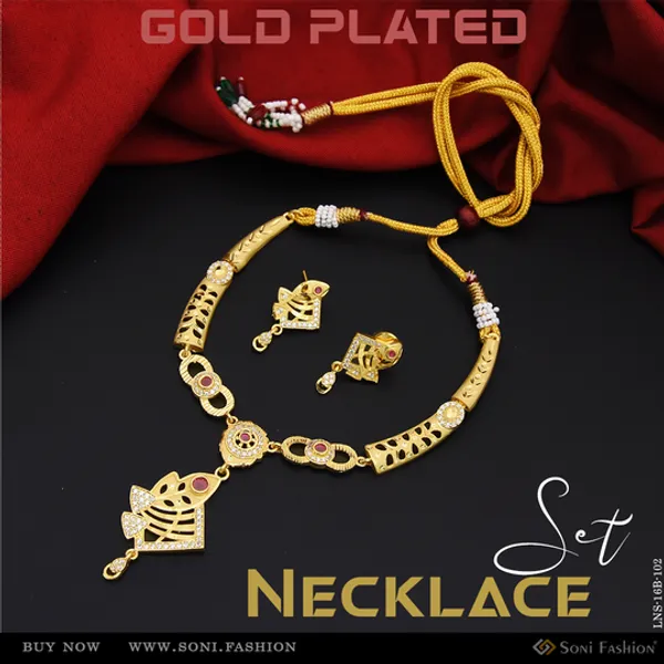 Exclusive_Design_Gold_Plated_Necklace_Set_For_Women_Style_B102