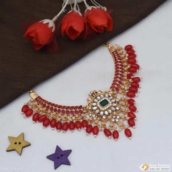 Latest_Design_Gold_Plated_Antique_Necklace_For_Women_Style_A653