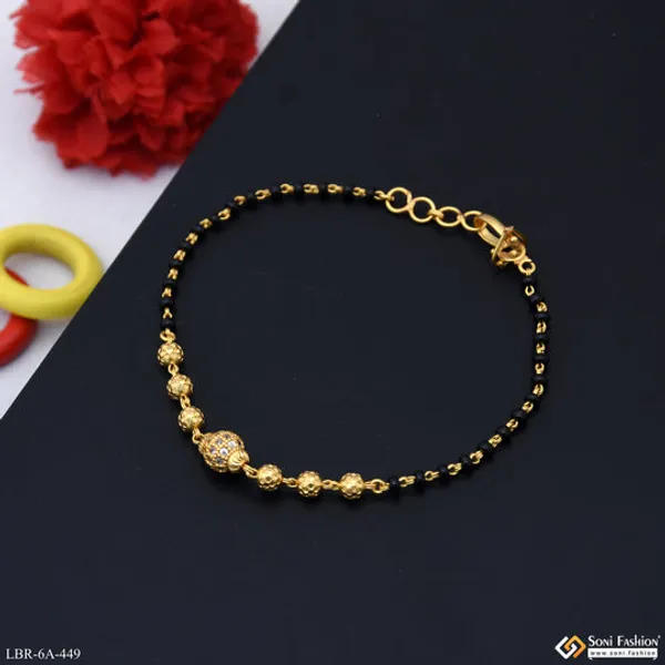 Fashion_Forward_Gold_Plated_Mangalsutra_Bracelet_For_Women_Style_A449