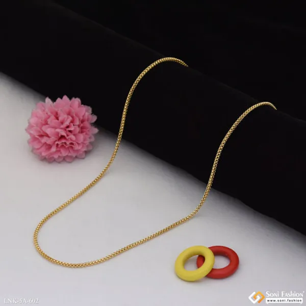 Eye_Catching_Design_Gold_Plated_Chain_For_Ladies_Style_A602