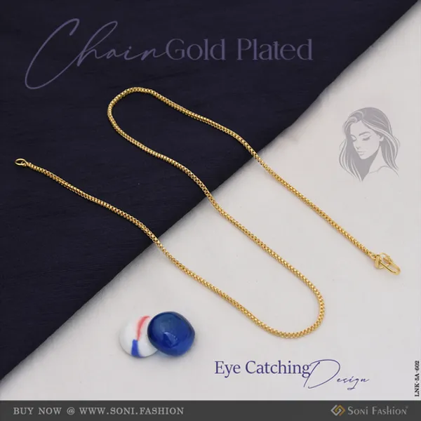 Eye_Catching_Design_Gold_Plated_Chain_For_Ladies_Style_A602