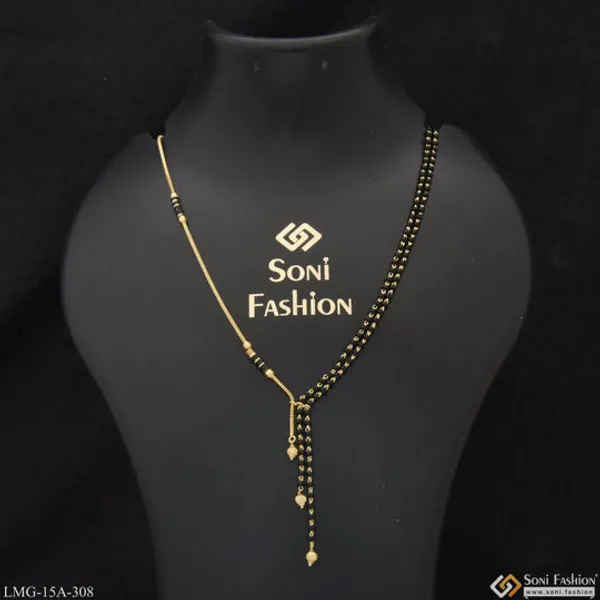 1_Gram_Gold_Plated_Fancy_Design_Beautiful_Design_Mangalsutra_For_Women_Style_A308