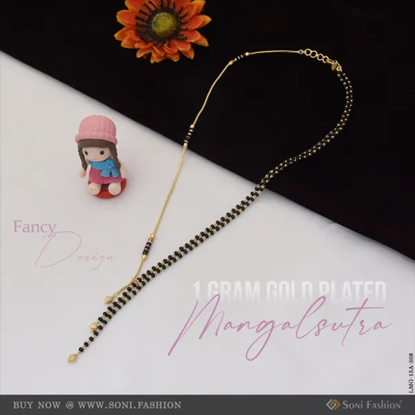 1_Gram_Gold_Plated_Fancy_Design_Beautiful_Design_Mangalsutra_For_Women_Style_A308