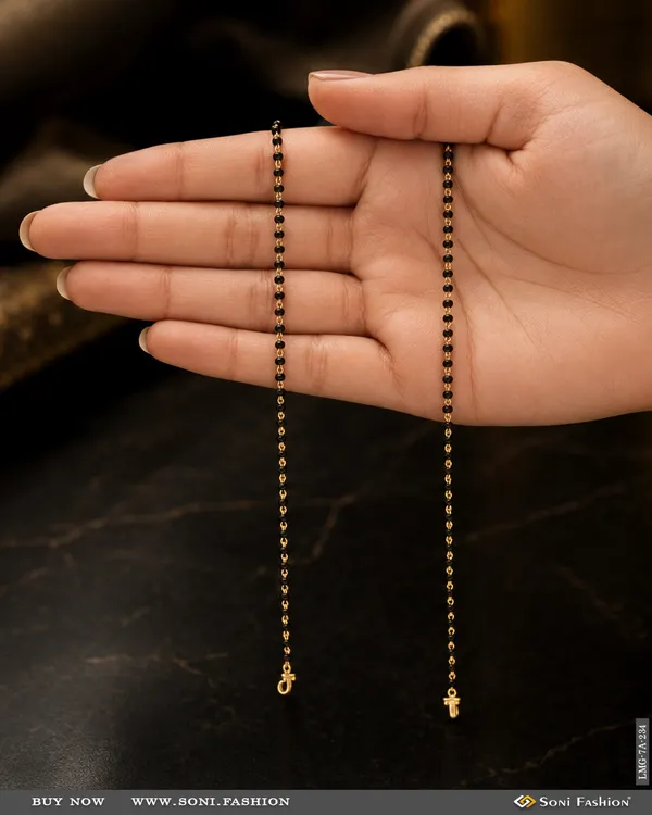 1_Gram_Gold_Plated_With_Diamond_New_Style_Mangalsutra_Dori_For_Women_Style_A234