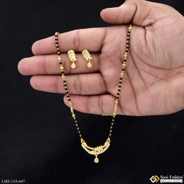 Fashionable_Gold_Plated_Mangalsutra_Set_For_Women_Style_A647