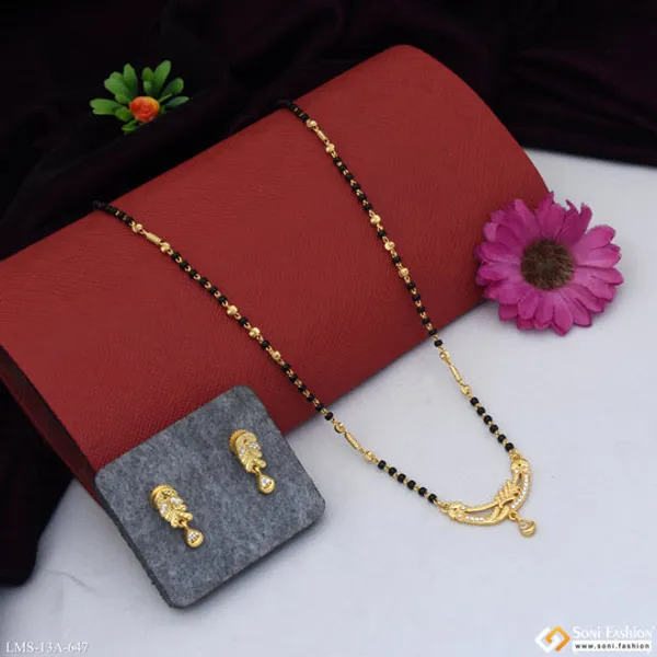 Fashionable_Gold_Plated_Mangalsutra_Set_For_Women_Style_A647