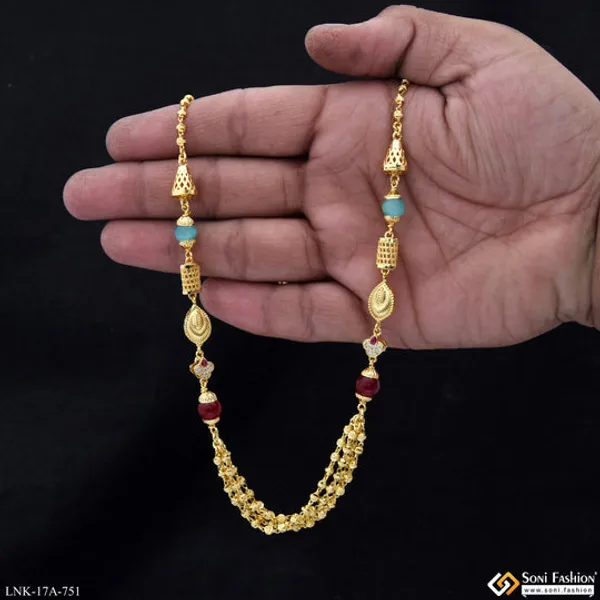 Charming_Design_Gold_Plated_Mala_For_Women_Style_A751
