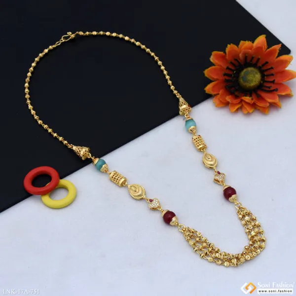 Charming_Design_Gold_Plated_Mala_For_Women_Style_A751
