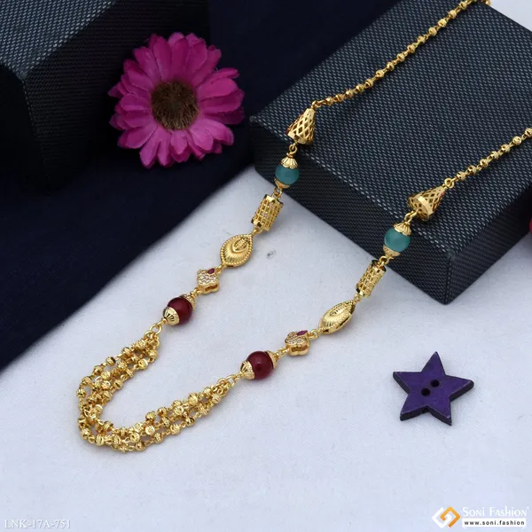 Charming_Design_Gold_Plated_Mala_For_Women_Style_A751