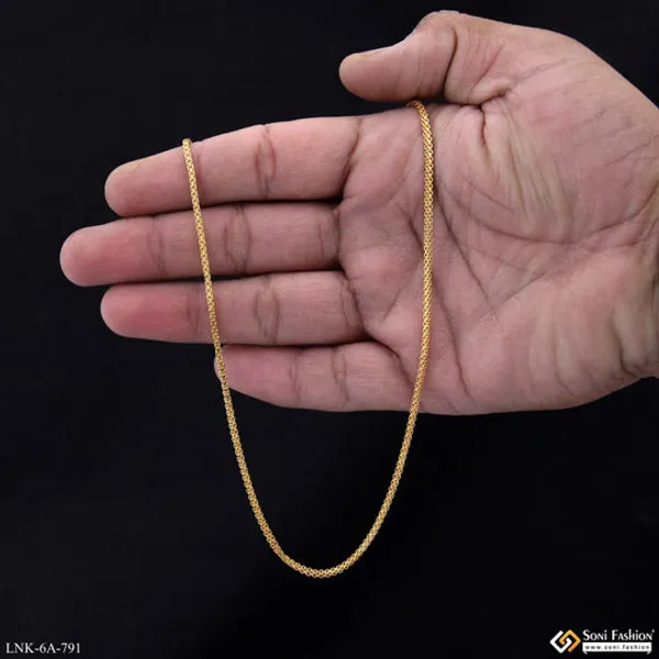 Sparkling_Design_Gold_Plated_Chain_For_Women_Style_A791