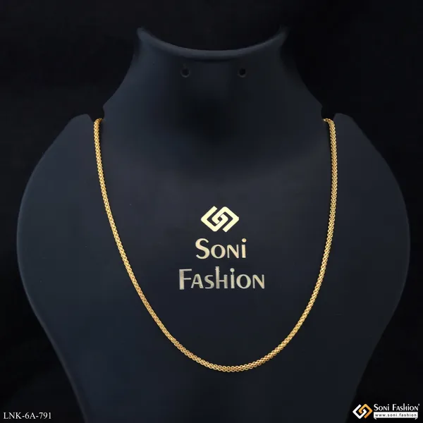 Sparkling_Design_Gold_Plated_Chain_For_Women_Style_A791