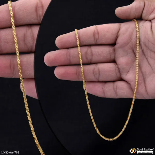 Sparkling_Design_Gold_Plated_Chain_For_Women_Style_A791