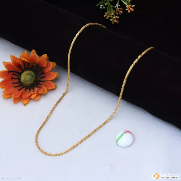 Sparkling_Design_Gold_Plated_Chain_For_Women_Style_A791