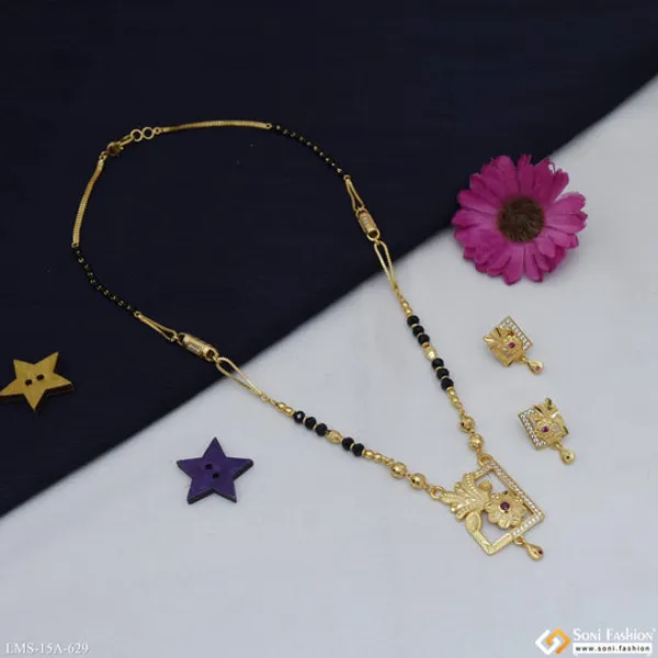 Dazzling_Design_Gold_Plated_Mangalsutra_Set_For_Women_Style_A629