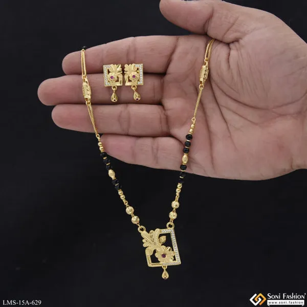 Dazzling_Design_Gold_Plated_Mangalsutra_Set_For_Women_Style_A629