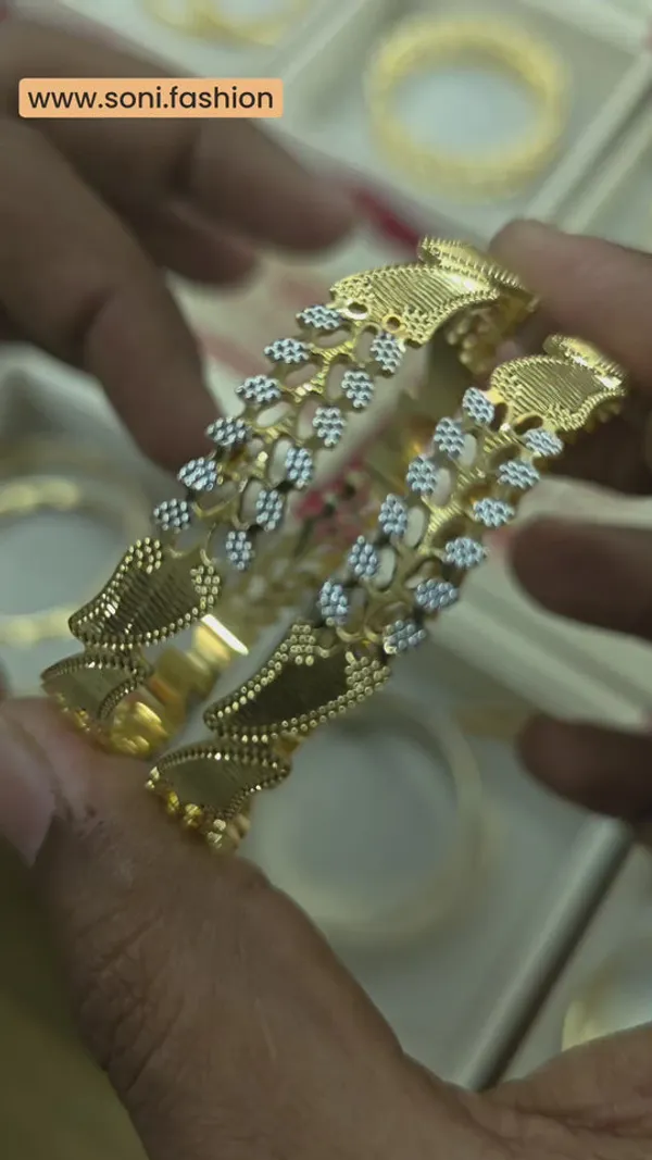 1_Gram_Gold_Plated_Brilliant_Design_Fancy_Design_Bangles_For_Ladies_Style_A031