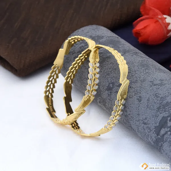 1_Gram_Gold_Plated_Brilliant_Design_Fancy_Design_Bangles_For_Ladies_Style_A031