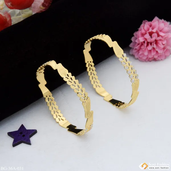 1_Gram_Gold_Plated_Brilliant_Design_Fancy_Design_Bangles_For_Ladies_Style_A031