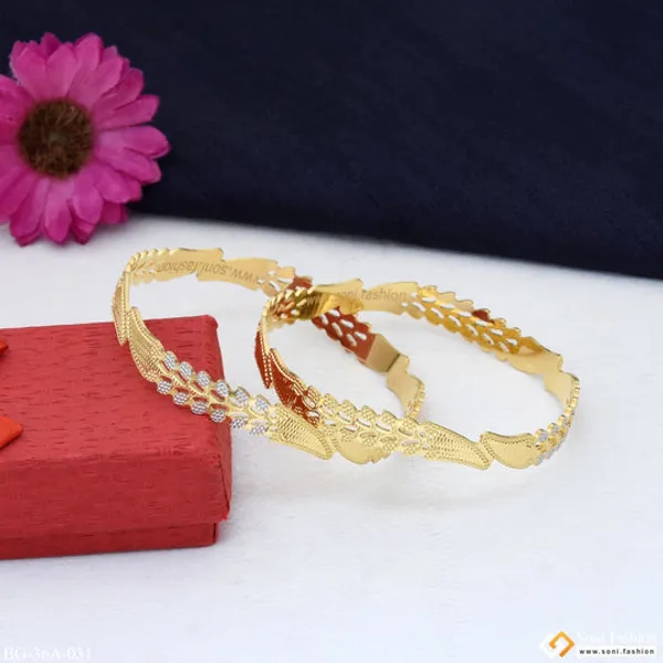 1_Gram_Gold_Plated_Brilliant_Design_Fancy_Design_Bangles_For_Ladies_Style_A031