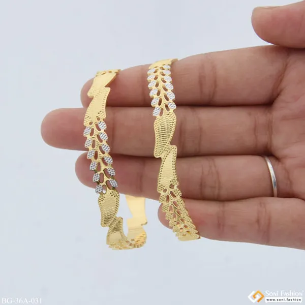 1_Gram_Gold_Plated_Brilliant_Design_Fancy_Design_Bangles_For_Ladies_Style_A031