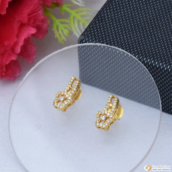 Opulent_Design_Gold_Plated_Earrings_For_Women_Style_A314