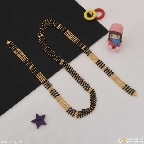 1_Gram_Gold_Plated_4_Line_Beautiful_Design_Mangalsutra_Dori_For_Women_Style_A291