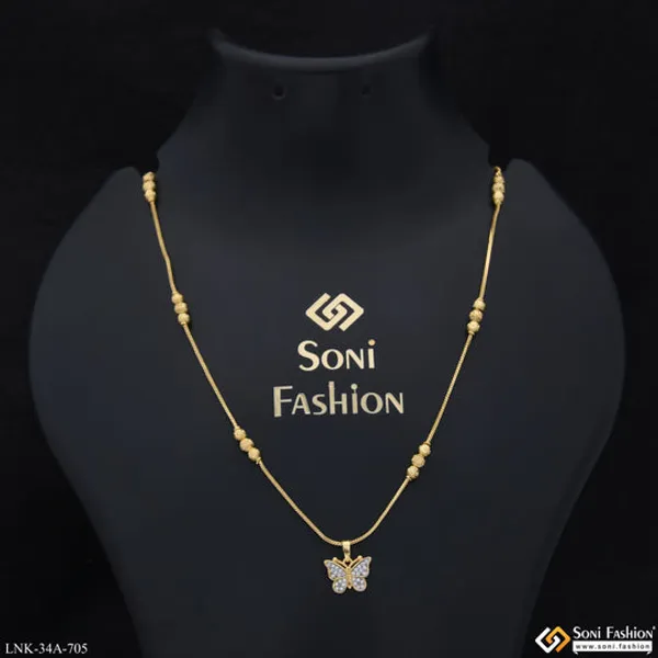1_Gram_Gold_Plated_Beautiful_Design_Chain_Pendant_For_Ladies_Style_A705