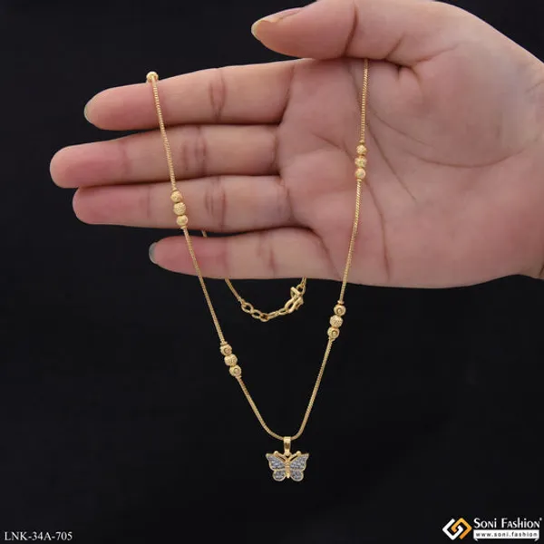 1_Gram_Gold_Plated_Beautiful_Design_Chain_Pendant_For_Ladies_Style_A705