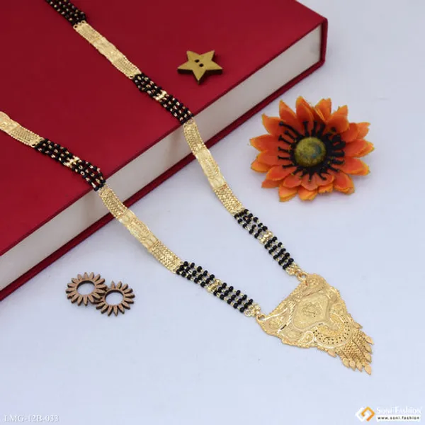 Glittering_Design_Gold_Plated_Mangalsutra_For_Women_Style_B033