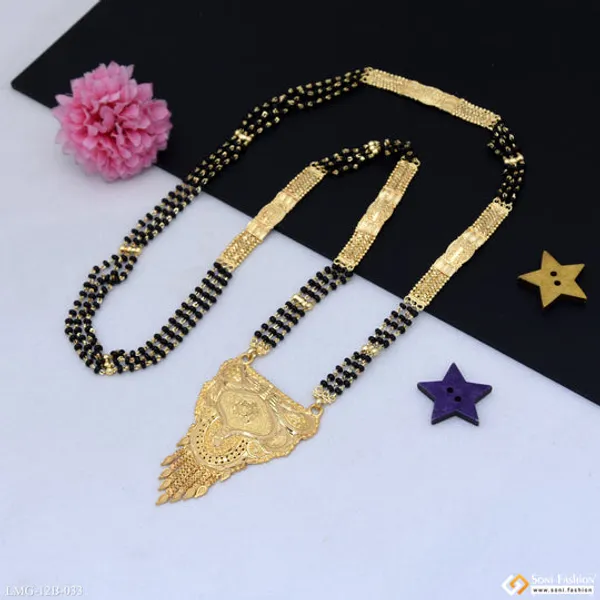 Glittering_Design_Gold_Plated_Mangalsutra_For_Women_Style_B033