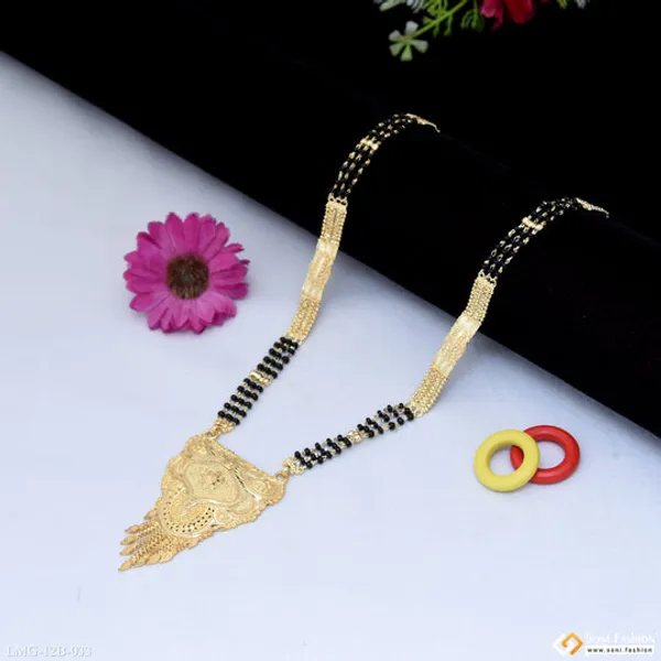 Glittering_Design_Gold_Plated_Mangalsutra_For_Women_Style_B033