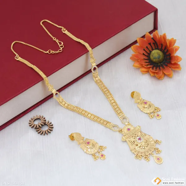 High_Class_Design_Gold_Plated_Necklace_Set_For_Women_Style_B254