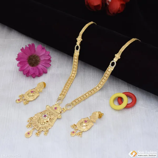 High_Class_Design_Gold_Plated_Necklace_Set_For_Women_Style_B254