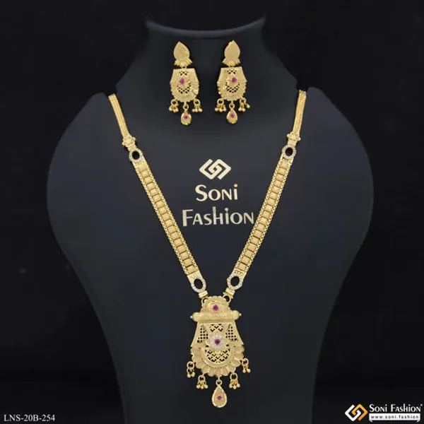 High_Class_Design_Gold_Plated_Necklace_Set_For_Women_Style_B254