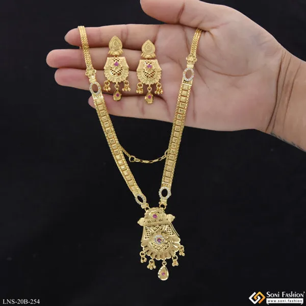 High_Class_Design_Gold_Plated_Necklace_Set_For_Women_Style_B254