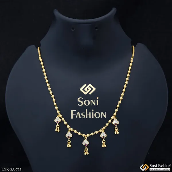 Brilliant_Design_Gold_Plated_Necklace_For_Ladies_Style_A755
