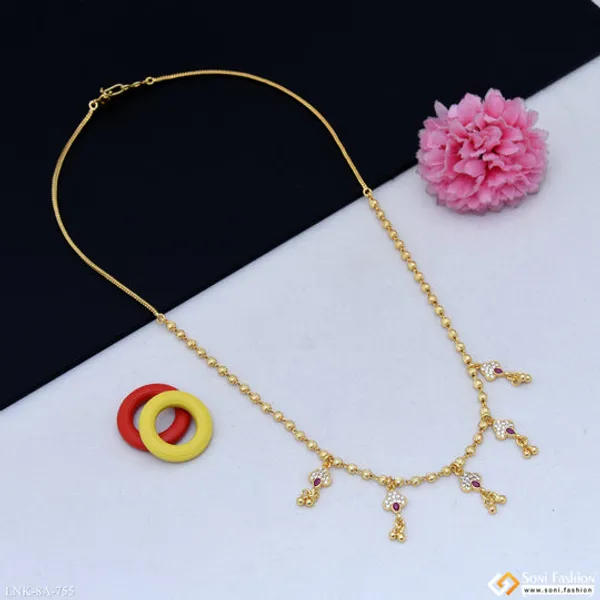 Brilliant_Design_Gold_Plated_Necklace_For_Ladies_Style_A755