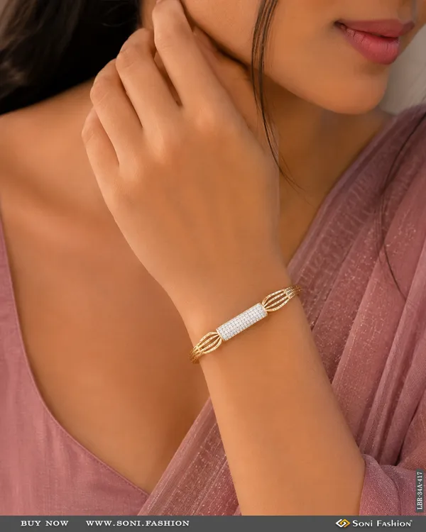 1_Gram_Gold_Plated_Graceful_Design_Bracelet_For_Ladies_Style_A417