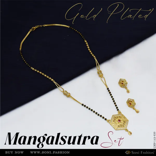 Brilliant_Design_Gold_Plated_Mangalsutra_Set_For_Women_Style_A630