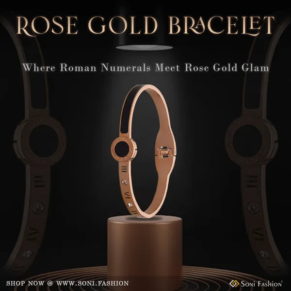 Roman_Number_With_Diamond_Gorgeous_Design_Rose_Gold_Bracelet_Style_Lbra098