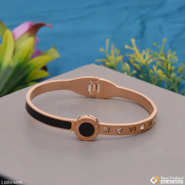 Roman_Number_With_Diamond_Gorgeous_Design_Rose_Gold_Bracelet_Style_Lbra098