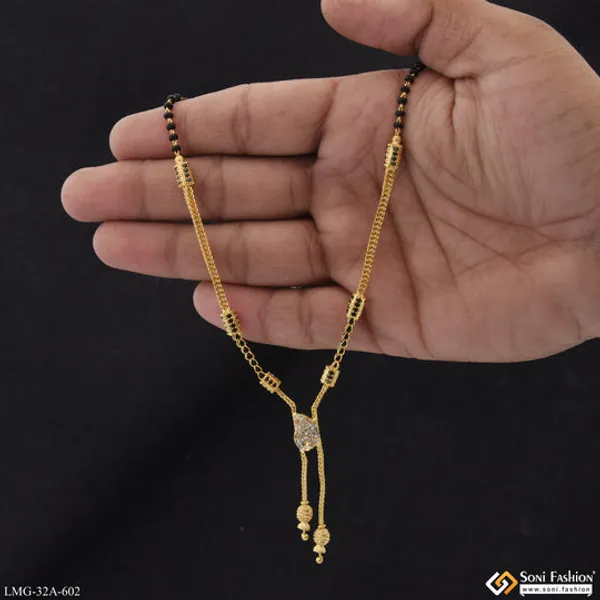 1_Gram_Gold_Plated_Lovely_Design_Mangalsutra_For_Women_Style_A602