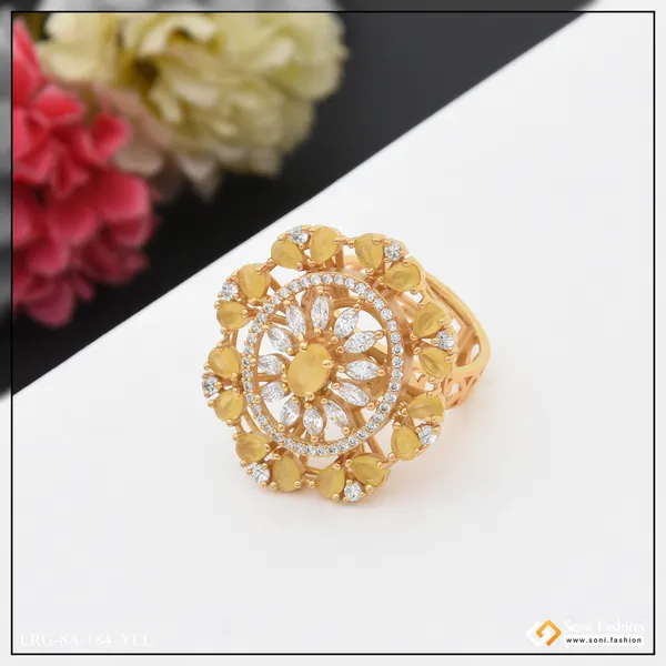 Fashion_Forward_With_Diamond_Designer_Gold_Plated_Ring_For_Ladies_Style_A184