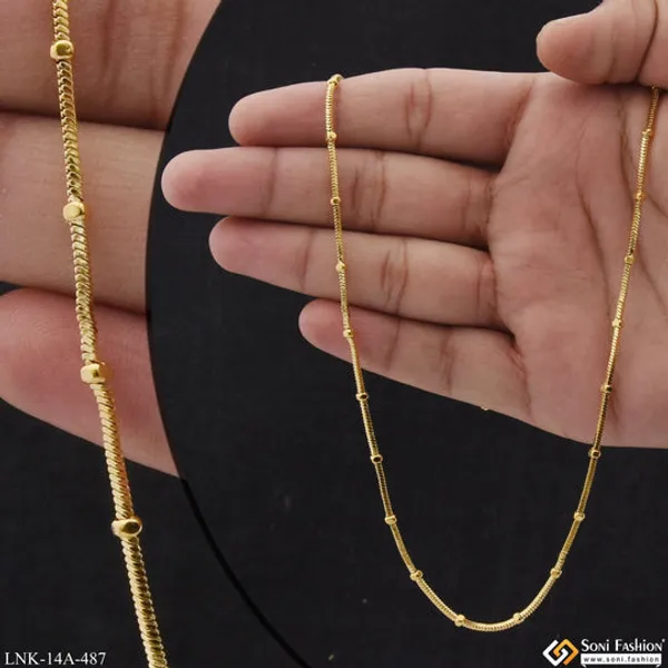 1_Gram_Gold_Plated_Chic_Design_Glittering_Design_Chain_For_Ladies_Style_A487