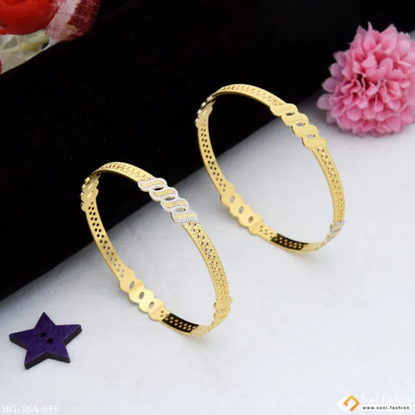 1_Gram_Gold_Plated_Beautiful_Design_Fashionable_Bangles_For_Lady_Style_A033