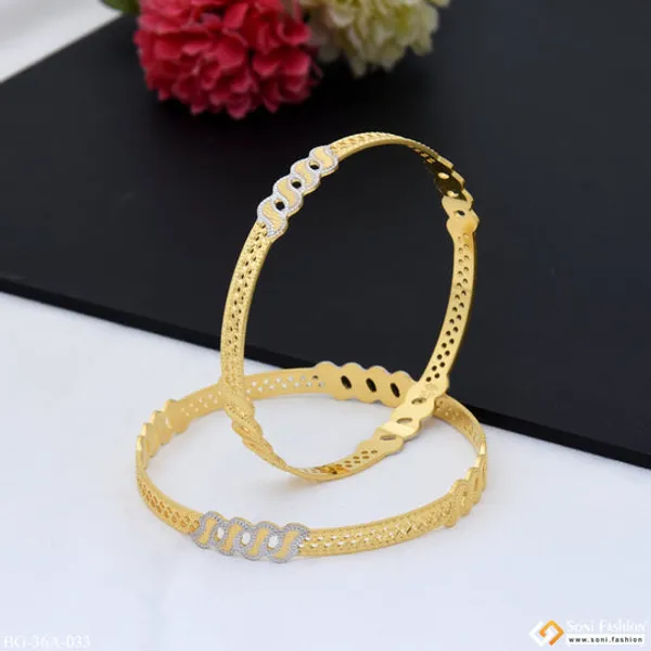 1_Gram_Gold_Plated_Beautiful_Design_Fashionable_Bangles_For_Lady_Style_A033